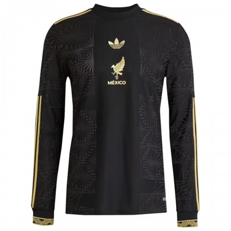 Camiseta de fútbol México Special 2024-25 Negra Manga Larga